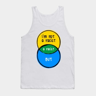 funny Venn diagram – I'm not a racist, but… Tank Top